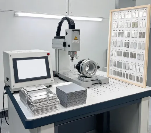 Fiber laser marking samples