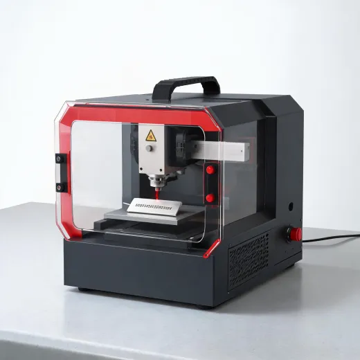Laser marking machine for metal tags